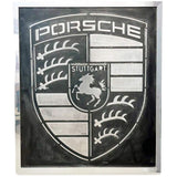 Pallarols Vintage "Porsche" Metal Sign With Frame, 40x48"