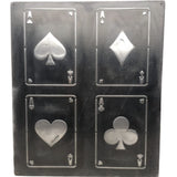 Pallarols Vintage Poker Cards Metael Sign, 20x24"