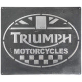 Pallarols Vintage "Triumph" Metal Sign, 20x24"