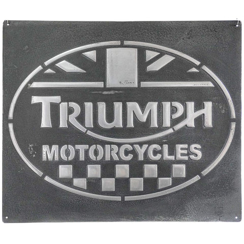 Pallarols Vintage "Triumph" Metal Sign, 20x24"