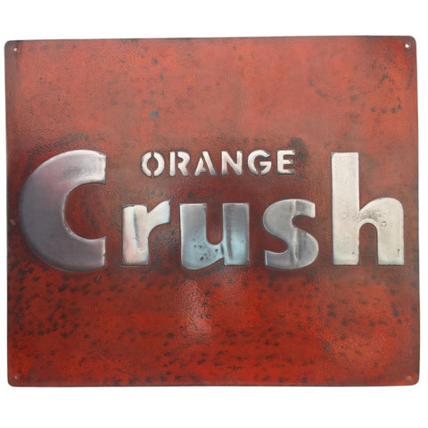 Pallarols Vintage "Orange Crush" Metal Sign, 20x24"